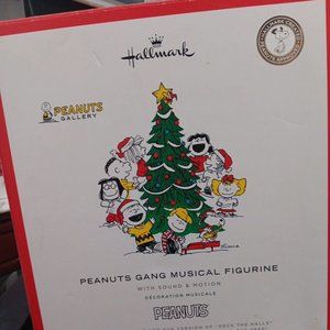 Rare 2020 Hallmark Peanuts Gang Musical Figurine With Light And